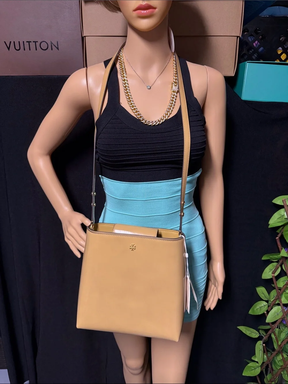 Tory Burch Emerson Patent Bucket Bag